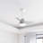 36" Valda 3 - Blade LED Standard Ceiling Fan with Remote Control and Light Kit Included-49934501