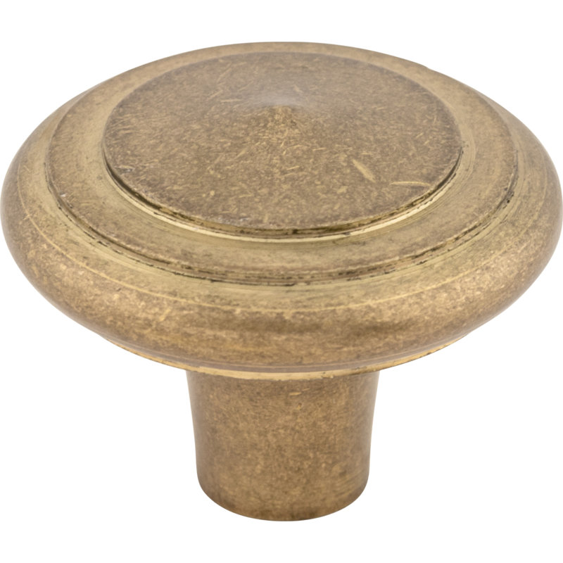 Aspen Peak 1" Diameter Round Knob, 2" Knob Diameter, Light Bronze