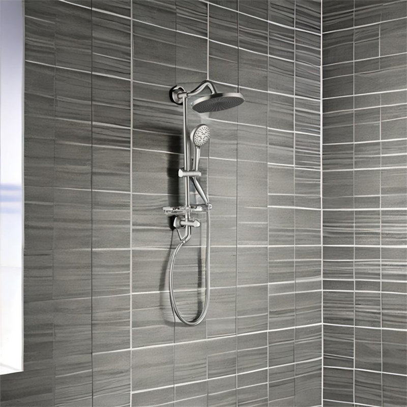 Complete Shower System, Brushed Nickel
