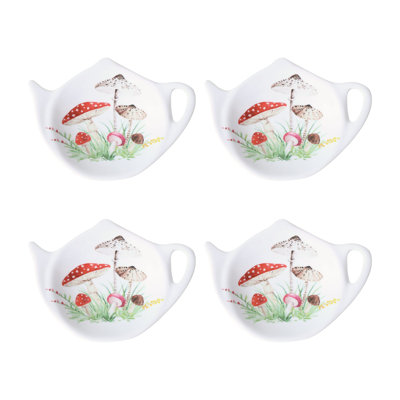 Set of 8 Teabag Holder Mushroom