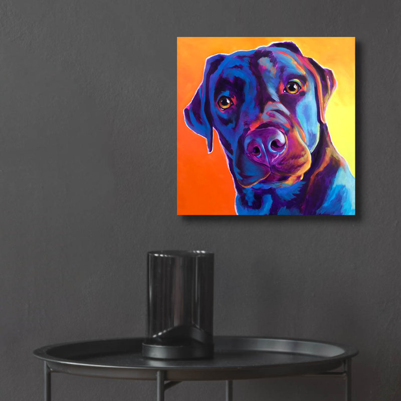 «Lab - Kona» par Dawg Painter, H 12 po x l 12 po x P 0,13 po