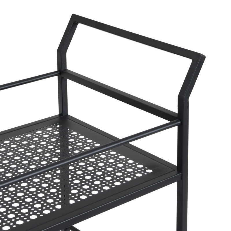 Metal Bar Cart, Black