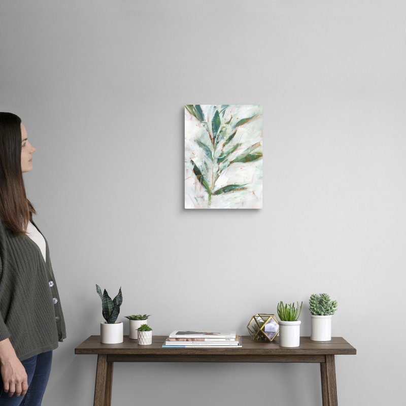 «Tropical Foliage Study I», art mural sur toile, H 16 po x l 12 po, Toile tendue