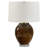 Uttermost Rye Glazed Brown Table Lamp