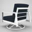 Chaise berçante d'extérieur en métal avec coussin Sunbrella Townsend-976722843-976722834