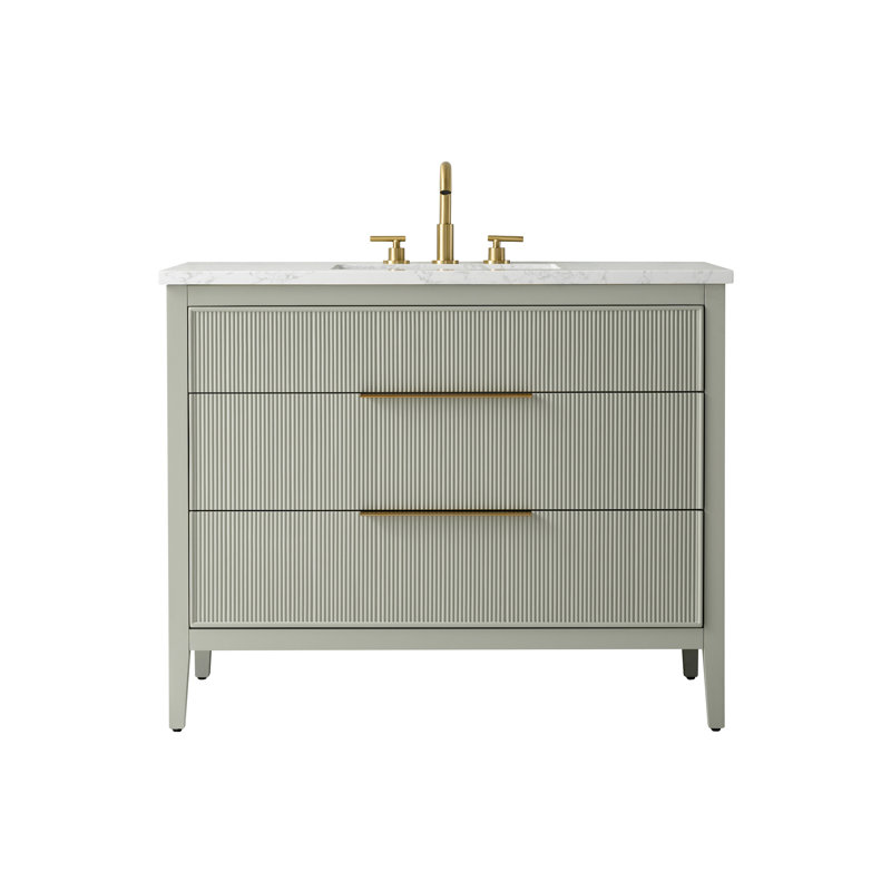 Emma 42" W Single Vanity, Light Sage