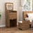 Vanity Desk with 3 Drawers and Rolling Stool