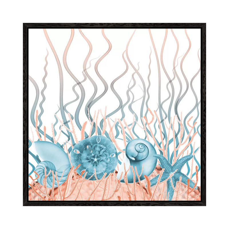 Aquatic Landscape II by Albert Koetsier - Print on Canvas, 45.72cm H x 45.72cm W x 3.81cm D, Black Framed