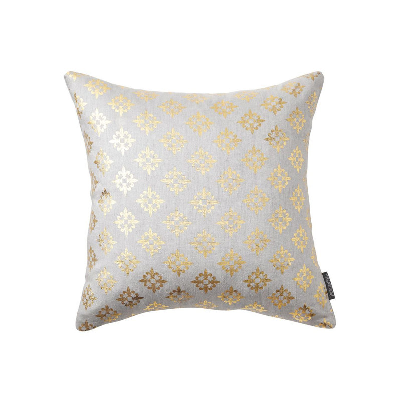 Geometric Feather Throw Pillow