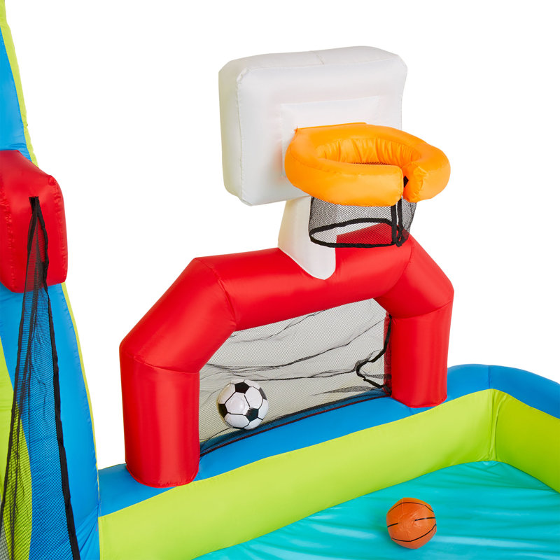 Banzai 2 in 1 Ultimate Aqua Sports Water Park and Climb 'N Bounce House Combo