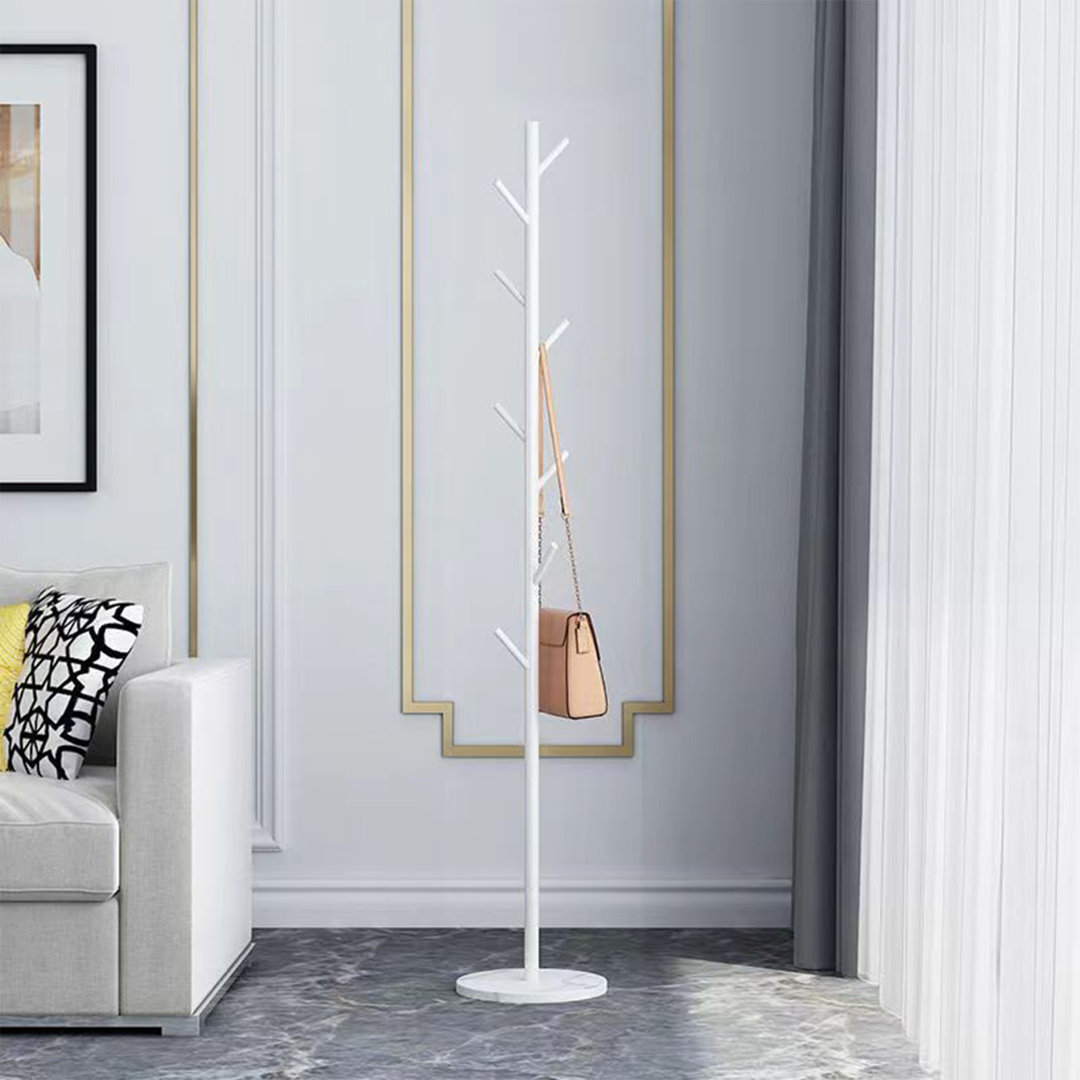 Iron Freestanding 8 - Hook Coat Rack
