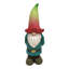 Statue de gnome tanner avec chapeau fleur