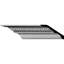 4 3/4"H x 2 3/4"P x 5 3/8"F x 94 1/2"L, (2 1/4" Repeat) Nadia Crown Moulding