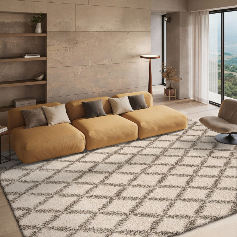 Hudson Shag Performance Geometric Rug, Rectangle 8' x 10'