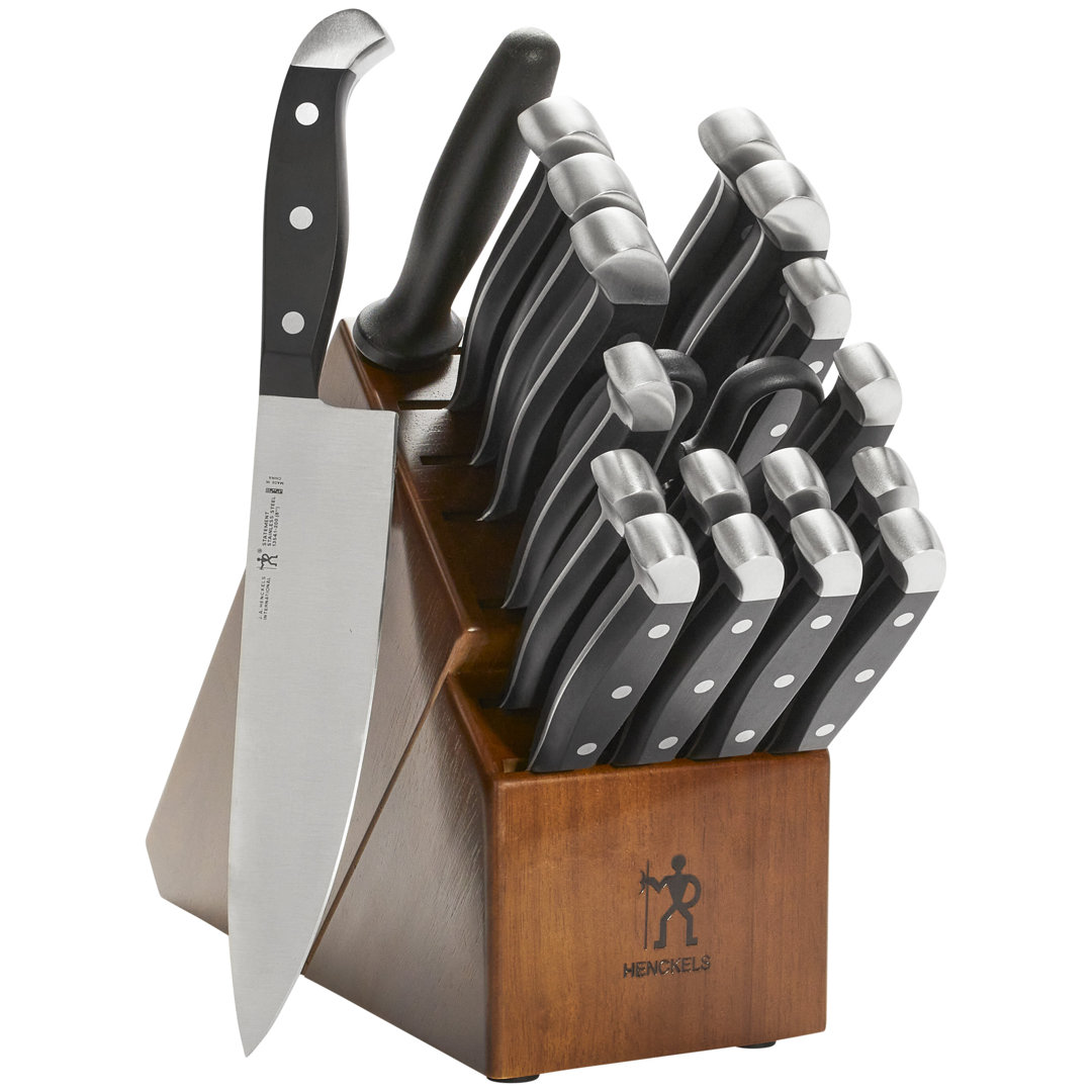 HENCKELS Statement 20-Piece Knife Block Set - Dark Brown HENCKELS