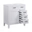 Meuble-lavabo de 30 po sans lavabo, base d'armoire seulement, armoire de salle de bain avec tiroirs, cadre solide et panneau en bois aggloméré, blanc-2126650782