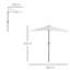 Buine 269cm Balcony Parasol