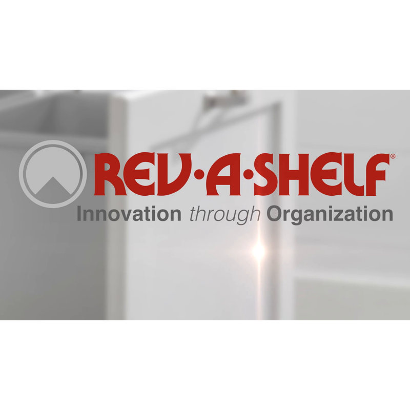 White Plastic Dual Pull-Out Waste Container System