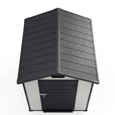 4x6 ft Outdoor Storage Shed with Floor, Lockable Door & Window for Backyard Patio Lawn