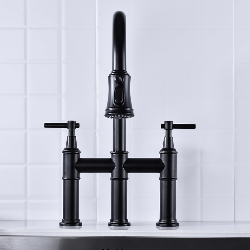Robinet de cuisine noir mat - Buse rotative à 360 degrés pour un nettoyage efficace de l'évier