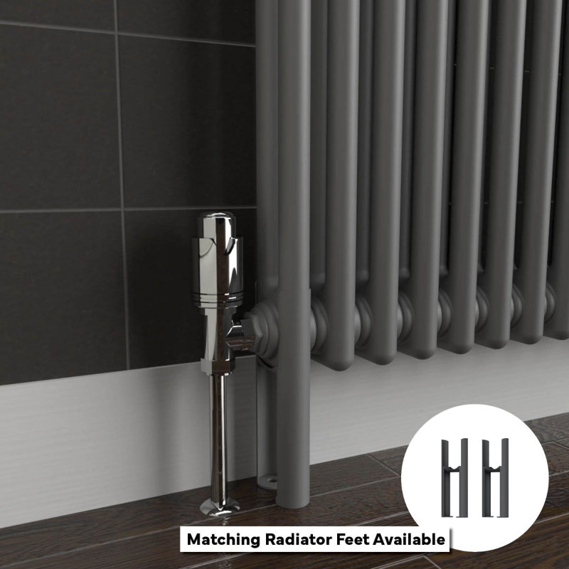 Standard Radiator, Grey, 59cm H x 11cm W x 3cm D