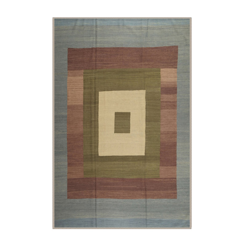 Tapis gris/beige/brun contemporain, Rectangle 5 pi x 8 pi
