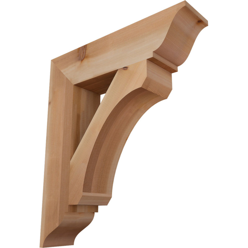Support traditionnel lisse l 5 1/2 po x P 26 po x H 30 po, cèdre rouge de l'Ouest, Cèdre rouge de l'Ouest (lisse)