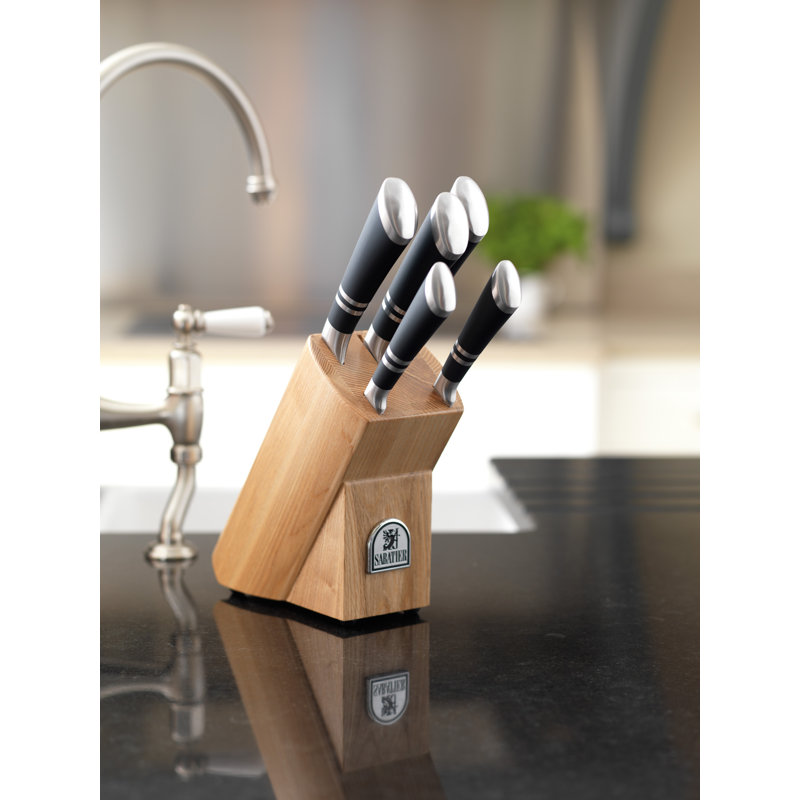 Sabatier Maison 6 Piece Stainless Steel Knife Block Set