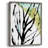 No Deckle Tropical Moderne V Framed Print - Solid Wood-1462942308