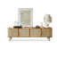 Meuble télé moderne en bois massif beige