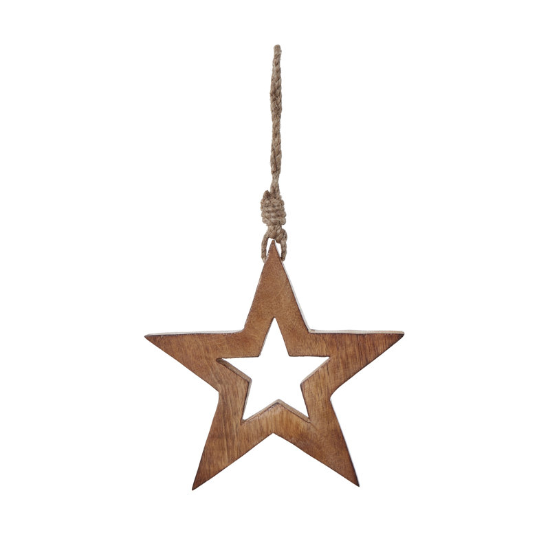 Anly Handmade Wood Novelty & Humour Ornament Accessory, 15 cm H x 15 cm W x 1 cm D, Brown