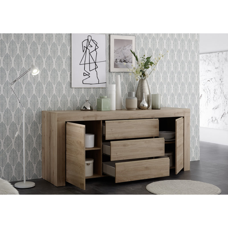 Dashonda 184 Cm Wide 3 Drawer Sideboard