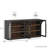 65" Arched Sideboard with Glass Door and Adjustable Shelves, Ebony-230945415