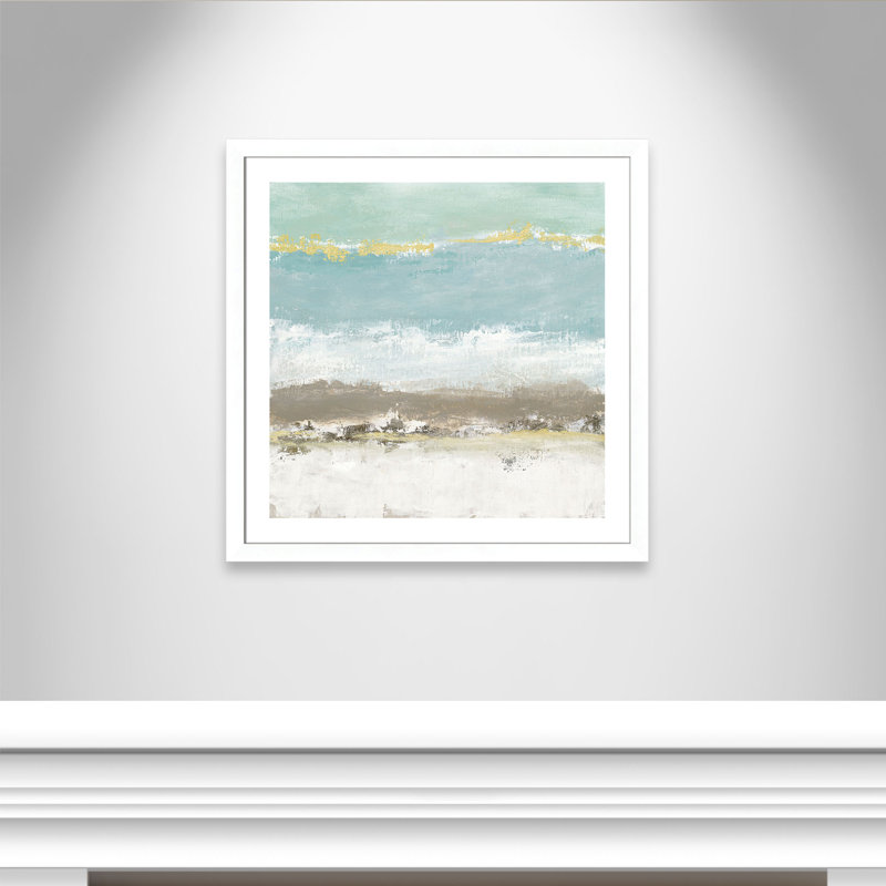 Cadre photo Avgerinos «Peaceful Reverie», Cadre blanc mat, H 33,5 po x l 33,5 po x P 1,25 po