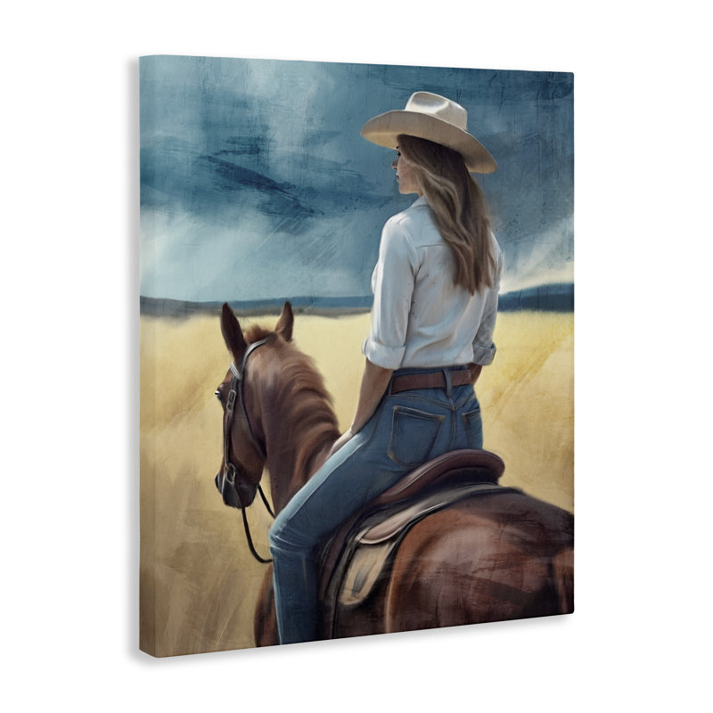 Toile vue de campagne, par Kim Allen, H 20 po x l 16 po