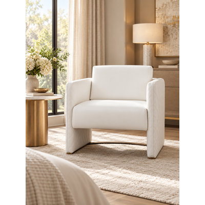 Fauteuil club capitonné de 29 po de largeur Lusso