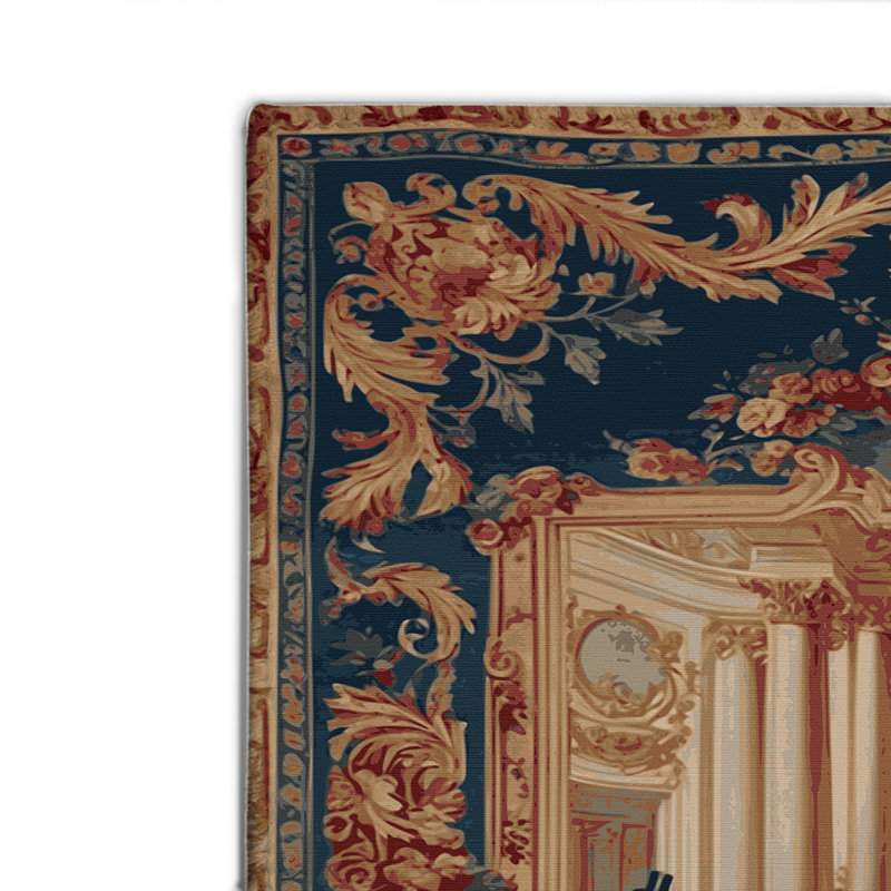 Tapis beige français d'intérieur et d'extérieur, Rectangulaire 2 pi x 3 pi