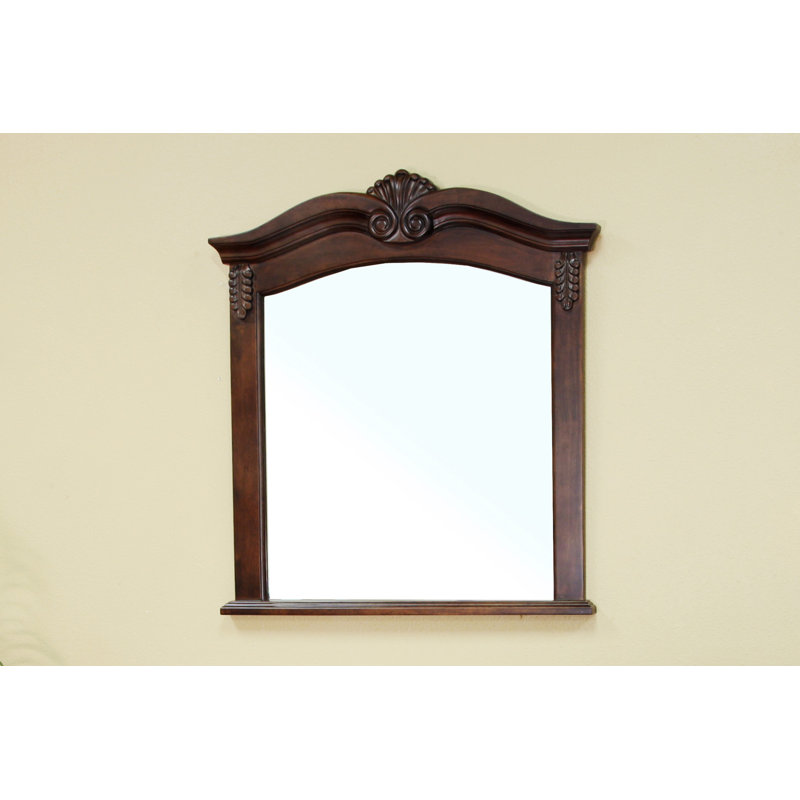Elbridge Arch Wall Mirror with Shelves