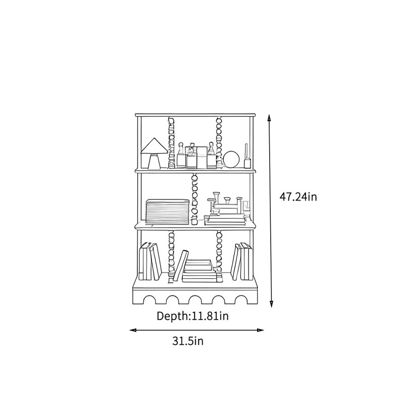 Multifunctional exquisite storage cabinet bookcase