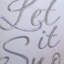 Coussin Let It Snow - Coussin de Noël blanc 20 x 20 po
