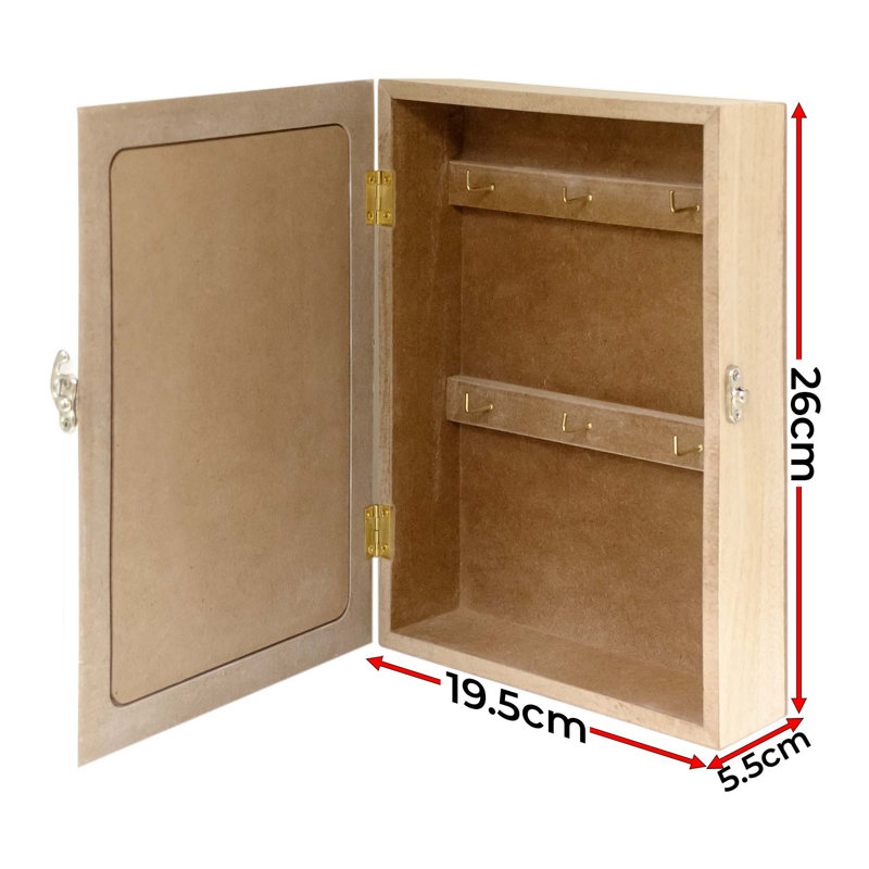 Rhian Manufactured Wood Wall Organizer with Key Hooks