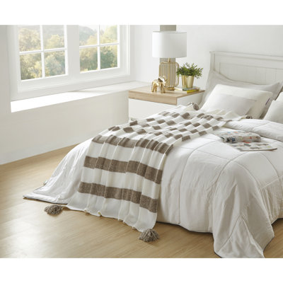 Jeté en tricot doux et de qualité 50 po x 60 po Cozy Tyme Malayah