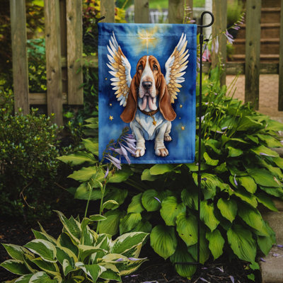 Basset hound «My Angel Garden» - drapeau