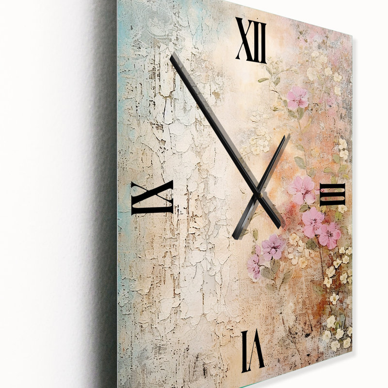 Dezmariah - Rose Modern Wall Clock, Small