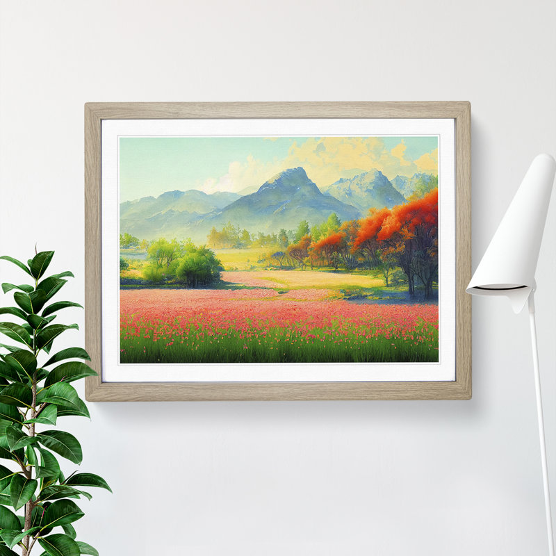 Spring Mountain View - Single Picture Frame Print