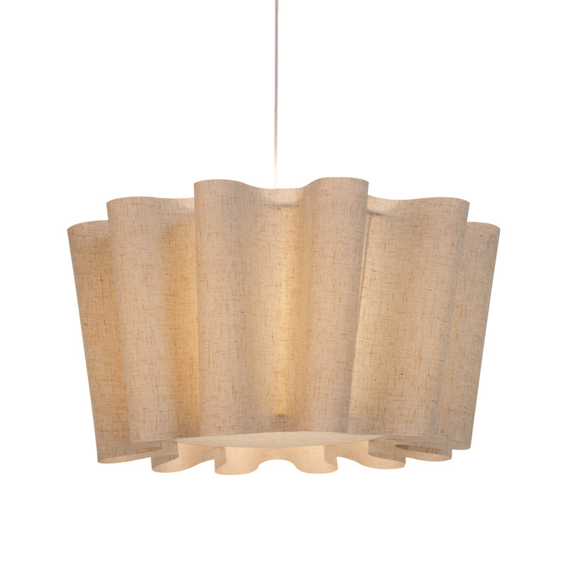 Luminaire suspendu géométrique 1 lumière, H 84 po x l 27,55 po x P 27,55 po