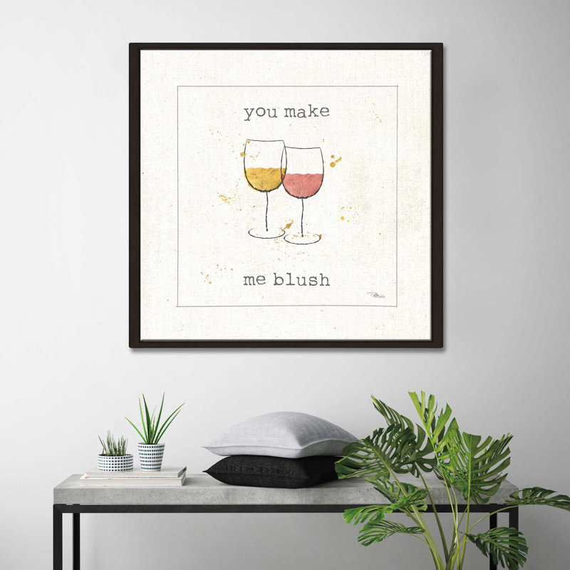 «Flavour Notes I», reproduction de peinture à l'aquarelle, H 21,5 po x l 21,5 po x P 2 po, Cadre flottant espresso