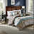 Elegant 7 Piece Bedding Sets, Polyester Jacquard Paisley For Home