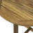 Natural Wood Bistro Table, Foldable For Effortless Storage Half-Round Design, Functionality