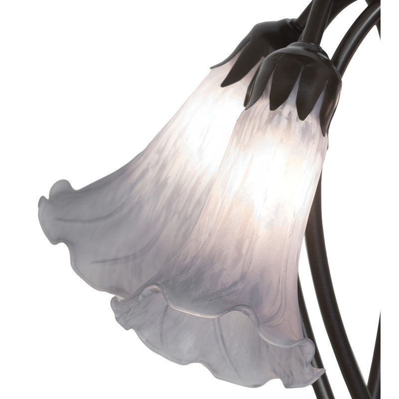 Tiffany Table Lamp, Gray, In-Line
